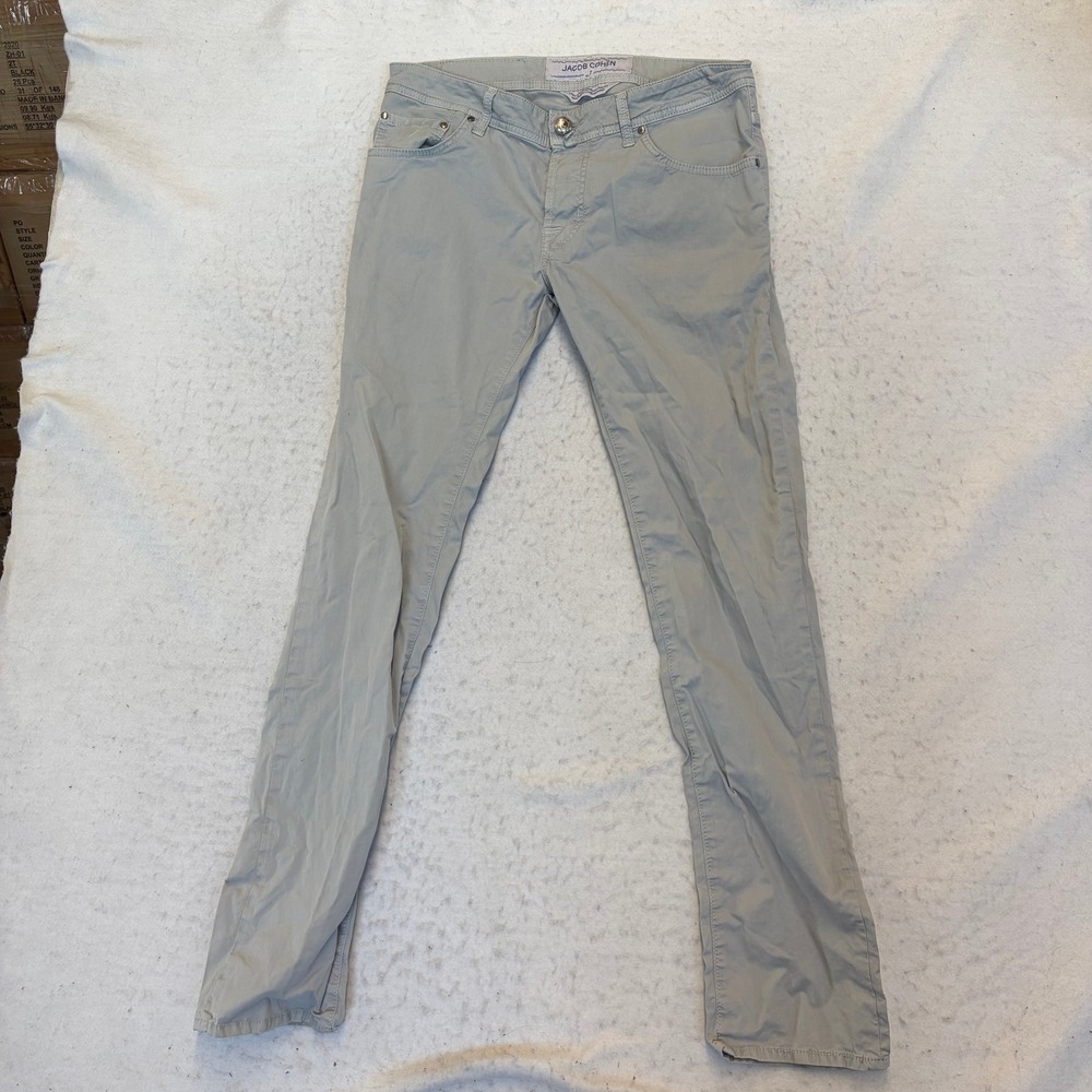 Jacob Cohen Luxury Denim Pants Mens 33 Gray Slim Fit Italian Craftsmanship